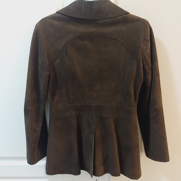 LEATHER FASHION Women's Brown Leather Jacket Size 34 - Picture 15 of 16